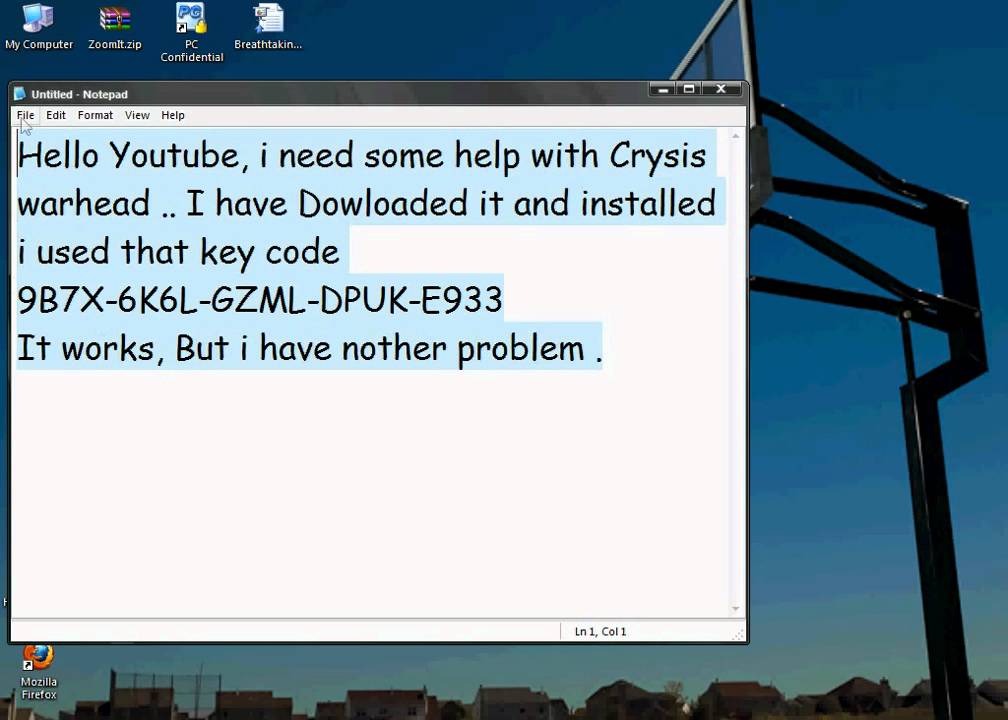 Crysis 1 Serial Key